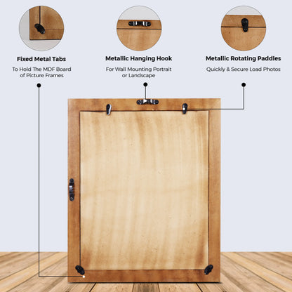 Picture Frames Menton Orange Pattern Resin Inlay Collection, Make to Order - 11x14