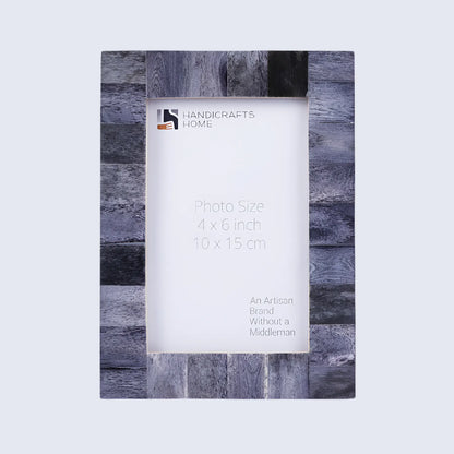 Picture Frames Classic Collection Bone Inlay in 4x6 | Border Width 1" | 4 Colors