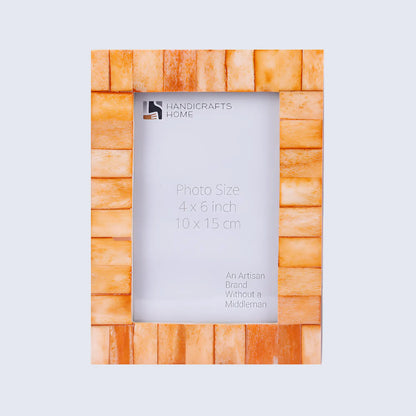 Picture Frames Classic Collection Bone Inlay in 4x6 | Border Width 1" | 4 Colors