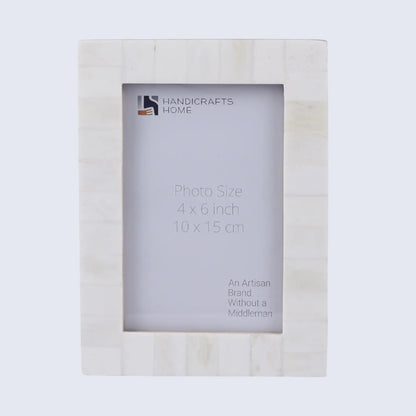 Picture Frames Classic Collection Bone Inlay in 4x6 | Border Width 1" | 4 Colors