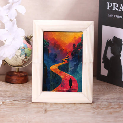 Hand Carved White Bone Inlay Photo Picture Frame in 3 Sizes