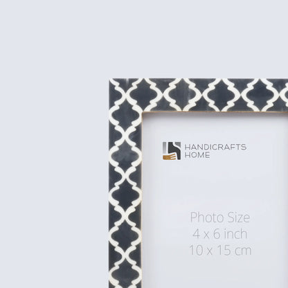 Picture Frames Casablanca Fumar Pattern Resin Inlay Collection in 3 Sizes, Pack of 2