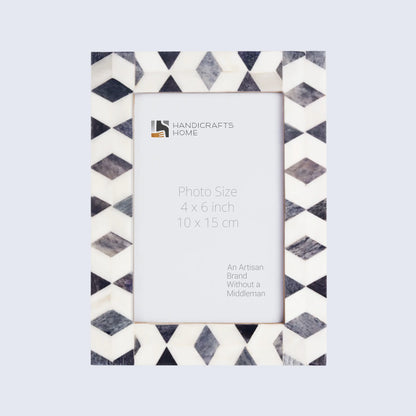 Picture Frames Artic Moss Pattern Bone Inlay Collection in 3 Sizes