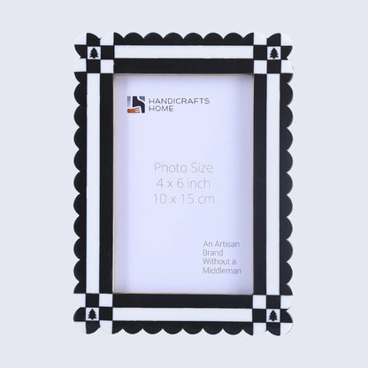 Picture Frames Chalet Nair Pattern Resin Inlay Collection in 2 Sizes