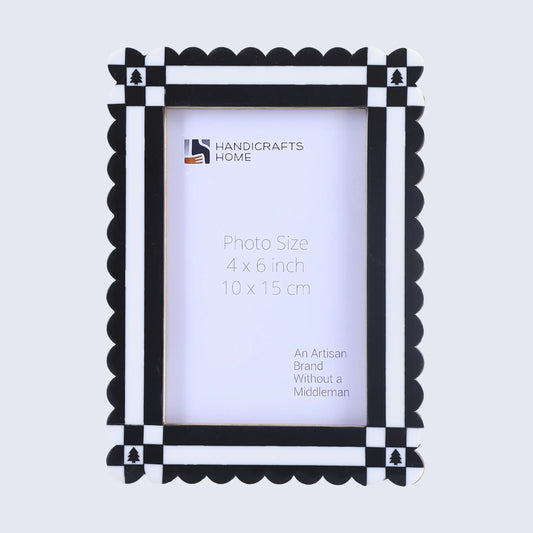 Picture Frames Chalet Nair Pattern Resin Inlay Collection in 2 Sizes