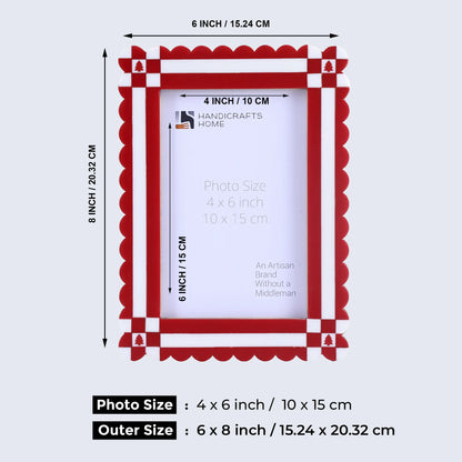 Picture Frames Chalet Rusch Pattern Resin Inlay Collection in 2 Sizes