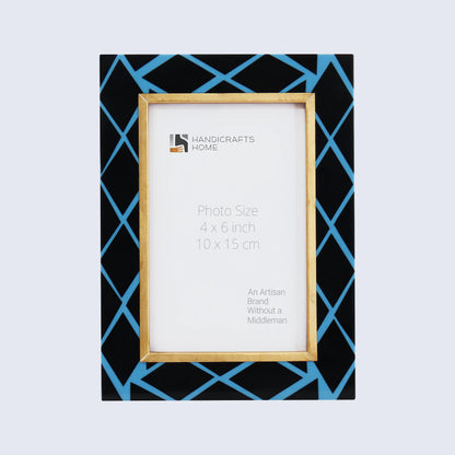 Picture Frames Halo Mamba Pattern Resin Inlay Collection in 3 Sizes