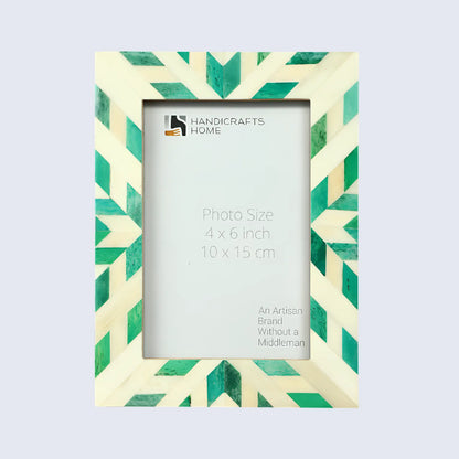 Picture Frames Hypno Nature Pattern Bone Inlay Collection in 3 Sizes