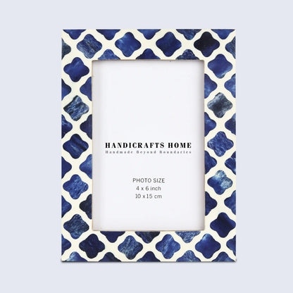 Picture Frames Indigo Bone & Resin Inlay Collection, 4x6