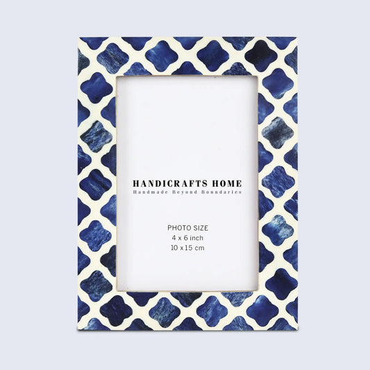 Picture Frames Indigo Bone & Resin Inlay Collection, 4x6