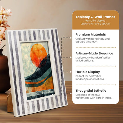 Picture Frames Kayala Saje Bone Inlay Collection in 2 Sizes