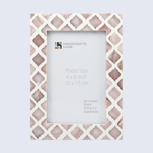 Picture Frames Moor Fire Pattern Mother of Pearl & Resin Collection in 3 Sizes