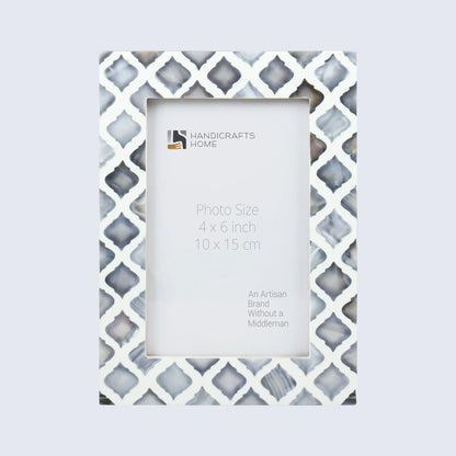 Picture Frames Moor Sky Pattern Mother of Pearl & Resin Collection in 3 Sizes
