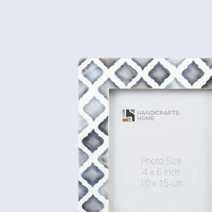 Picture Frames Moor Sky Pattern Mother of Pearl & Resin Collection in 3 Sizes