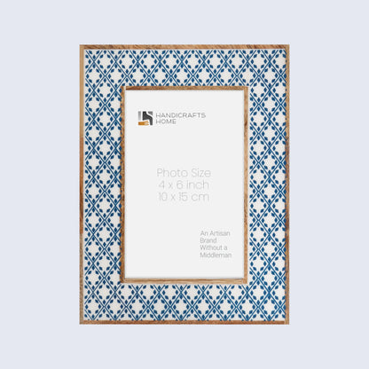 Picture Frames Rhythm Diamonds Pattern Resin Inlay Collection in 3 Sizes