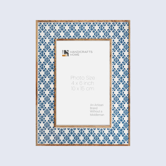 Picture Frames Rhythm Diamonds Pattern Resin Inlay Collection in 3 Sizes