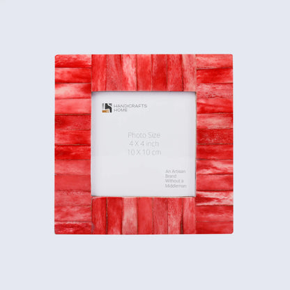 Picture Frames Classic Pattern Bone Inlay Collection in 27 Sizes, Red