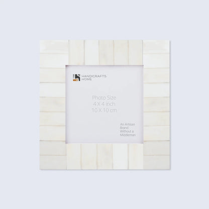 Picture Frames Classic Pattern Bone Inlay Collection in 27 Sizes, White