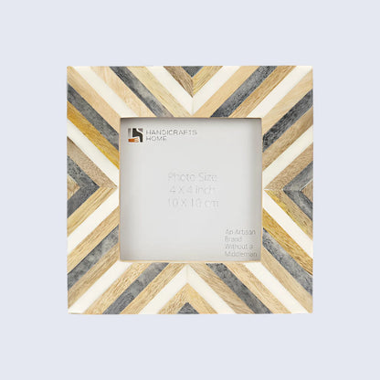 Picture Frames Hypno Daze Pattern Bone & Resin Inlay Collection in 3 Sizes