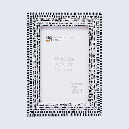 Picture Frames Rhythm Particles Pattern Resin Inlay Collection in 3 Sizes