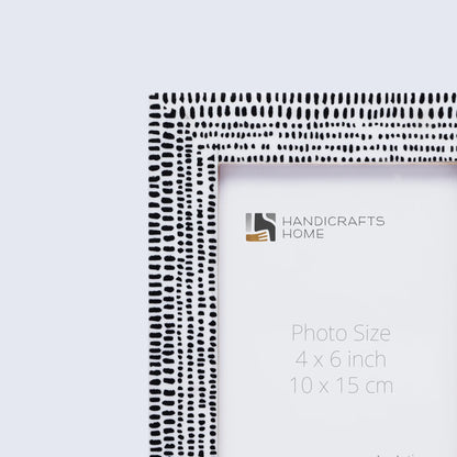 Picture Frames Rhythm Particles Pattern Resin Inlay Collection in 3 Sizes