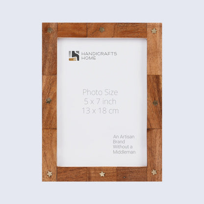Picture Frames Starwood Brass & Wooden Collection in 3 Sizes