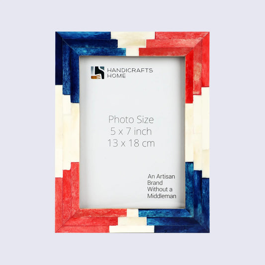 Picture Frames Apache Ceremony Pattern Bone Inlay Collection in 2 Sizes
