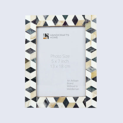 Picture Frames Artic Moss Pattern Bone Inlay Collection in 3 Sizes
