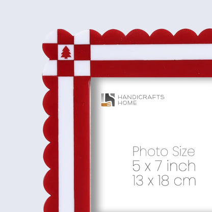 Picture Frames Chalet Rusch Pattern Resin Inlay Collection in 2 Sizes