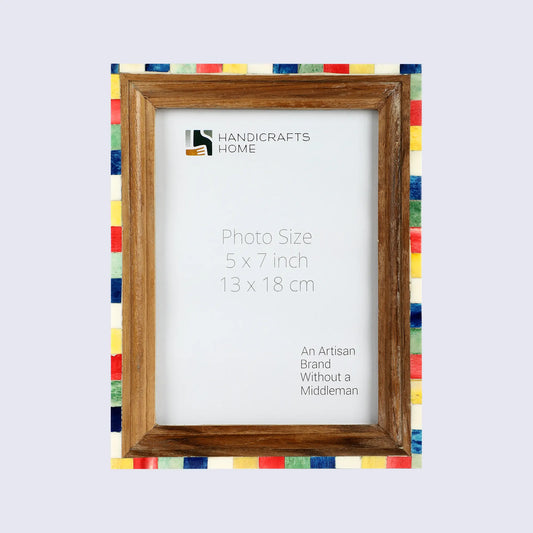 Picture Frames Fairground Circus Pattern Bone & Resin Inlay Collection in 2 Sizes