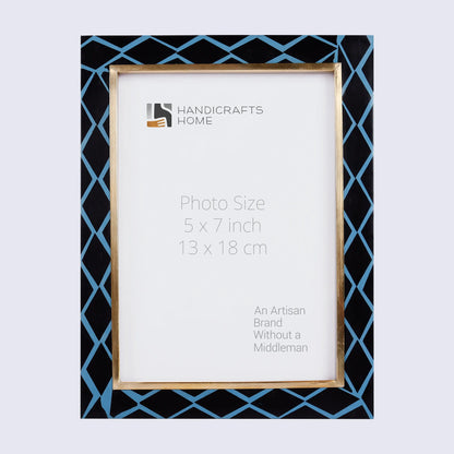 Picture Frames Halo Mamba Pattern Resin Inlay Collection in 3 Sizes