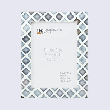 Picture Frames Moor Sky Pattern Mother of Pearl & Resin Collection in 3 Sizes