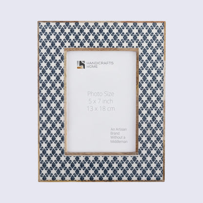 Picture Frames Rhythm Diamonds Pattern Resin Inlay Collection in 3 Sizes