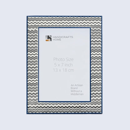 Picture Frames Rhythm Waves Pattern Resin Inlay Collection in 3 Sizes