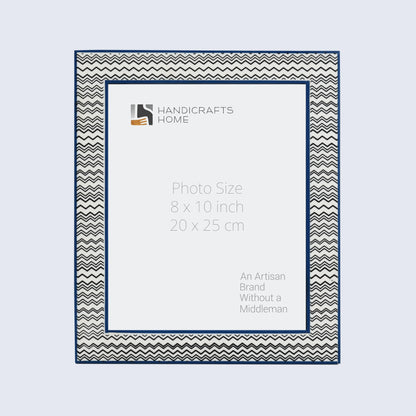 Picture Frames Rhythm Waves Pattern Resin Inlay Collection in 3 Sizes