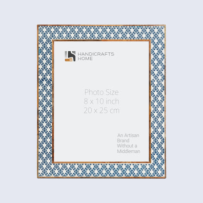 Picture Frames Rhythm Diamonds Pattern Resin Inlay Collection in 3 Sizes