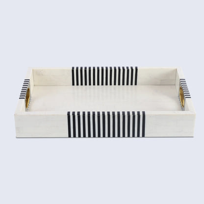 Decorative Tray Optique Reflect Pattern Resin Inlay Collection in 11x17
