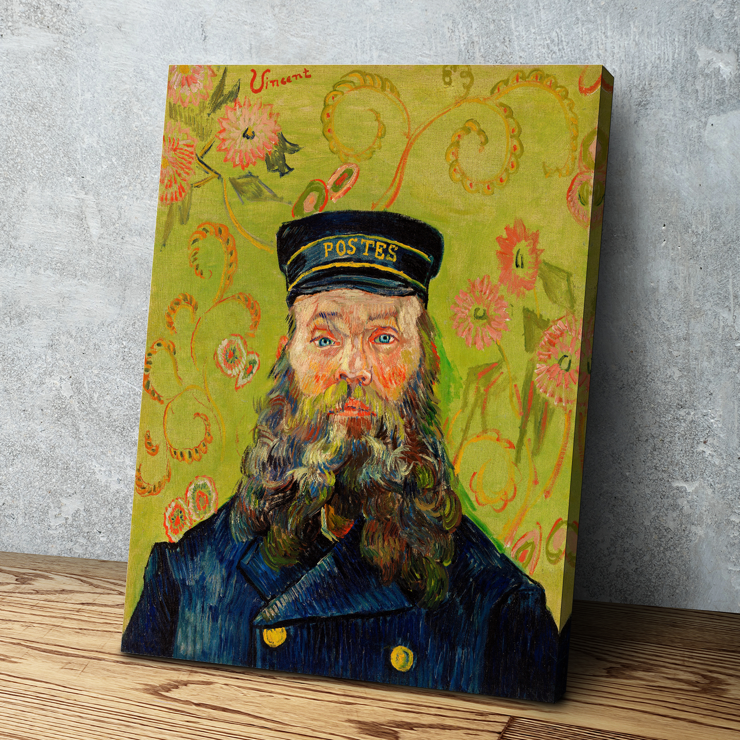 The Postman (Joseph Roulin) (1888) by Vincent Van Gogh Print | Van Gogh Prints | Canvas Wall Art Print | Van Gogh Prints | Canvas Wall Art