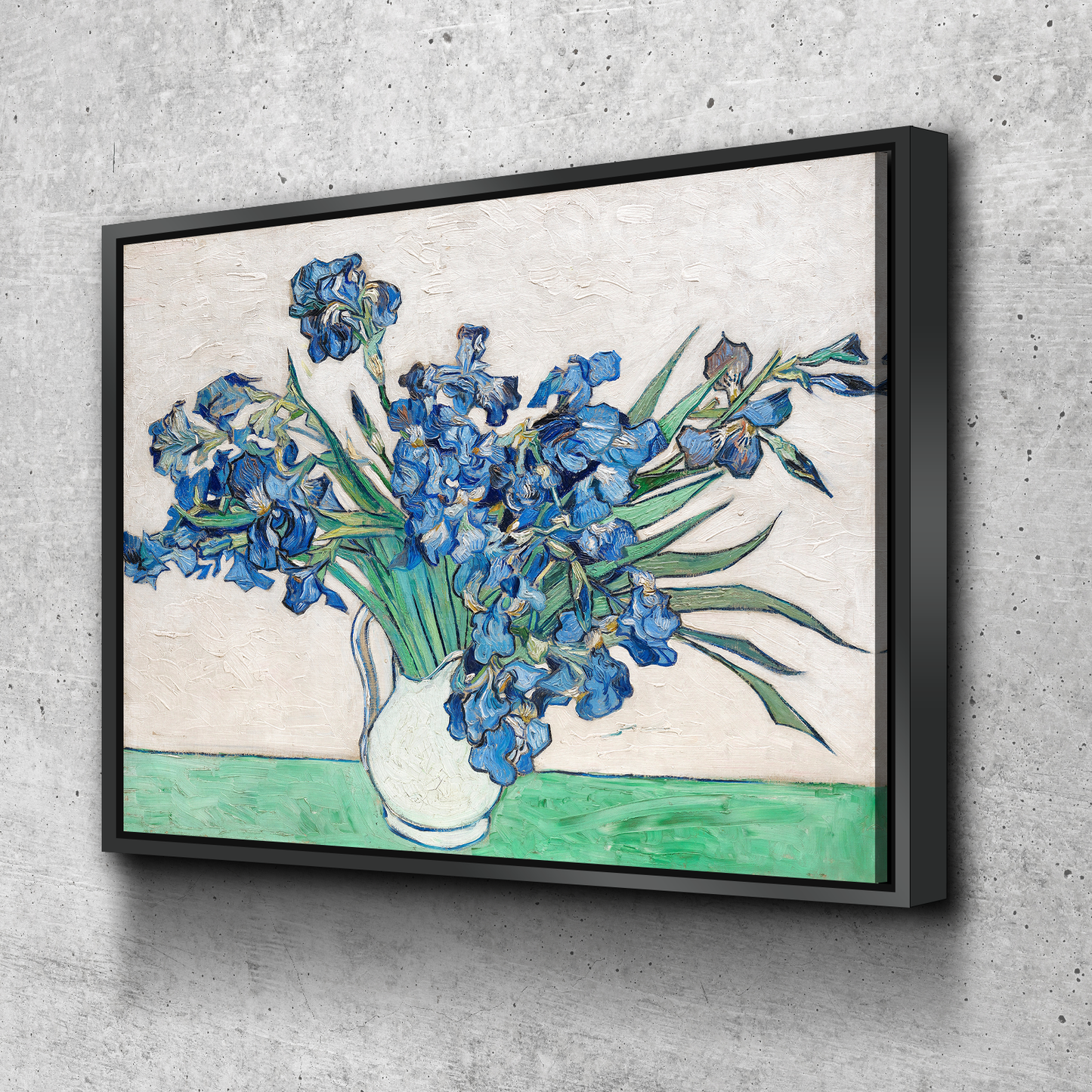 Vincent Van Gogh's Irises in Vase Print | Van Gogh Prints | Canvas Wall Art