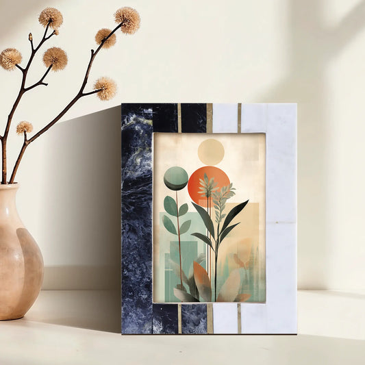 Picture Frames West Coast Ventura Pattern Bone & Resin Inlay Collection in 2 Sizes