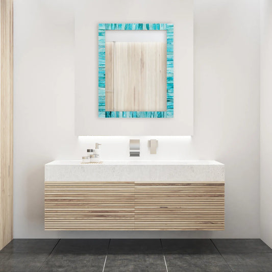 Make to Order Classic Green Mirror Bone Inlay Collection in 4 Sizes