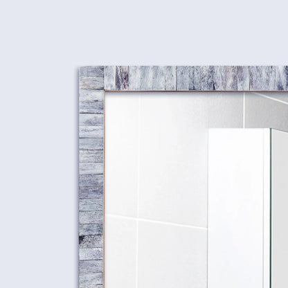 Make to Order Classic Grey Mirror Bone Inlay Collection in 4 Sizes