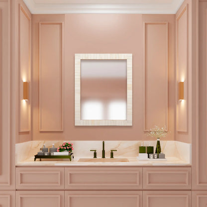 Make to Order Classic White Mirror Bone Inlay Collection in 3 Sizes