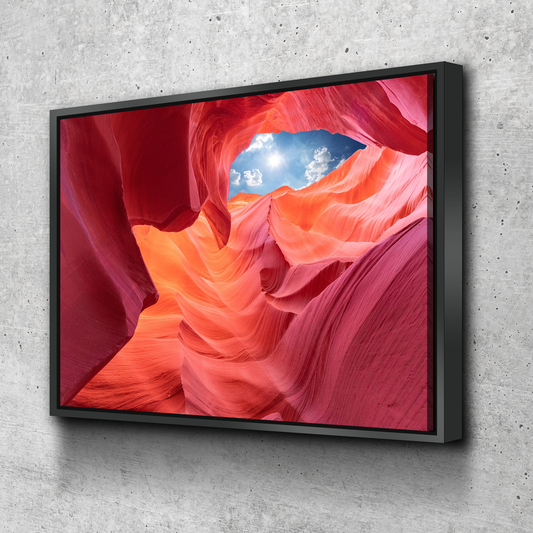 Living Room Wall Art | Living Room Wall Decor | Bedroom Wall Art | Bedroom Wall Decor | Colorful Antelope Canyon Arizona Canvas Wall Art |