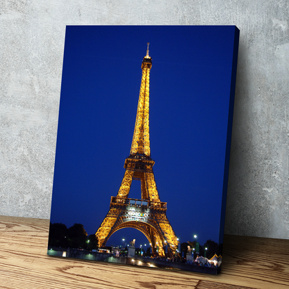 Eiffel Tower Print, Paris Eiffel Tower Wall Decor, Paris Wall Art, Paris Print, Paris Poster, Travel Poster Canvas Wall Art | Famous Places Art Living Room Wall Art