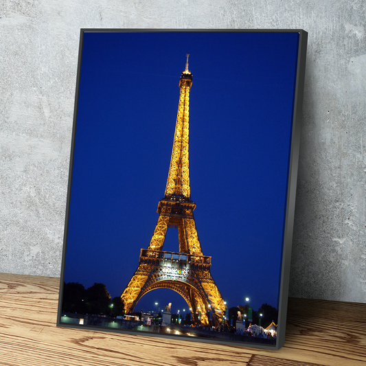 Eiffel Tower Print, Paris Eiffel Tower Wall Decor, Paris Wall Art, Paris Print, Paris Poster, Travel Poster Canvas Wall Art | Famous Places Art Living Room Wall Art