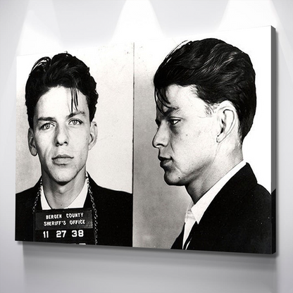 Sinatra Mugshot Poster | Canvas Wall Art