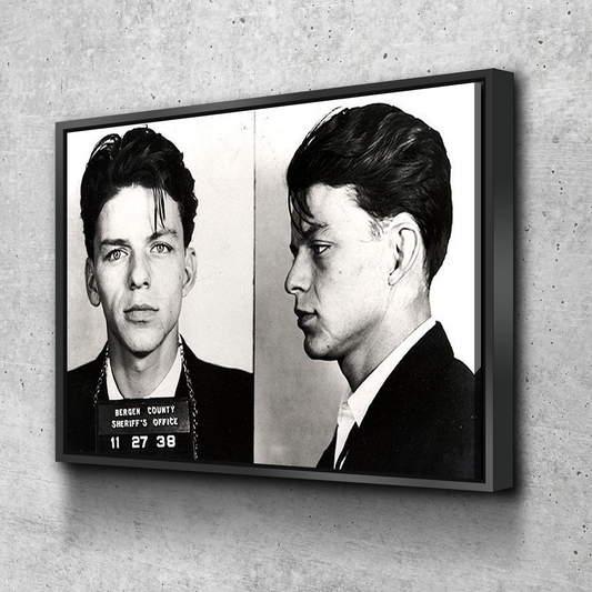 Sinatra Mugshot Poster | Canvas Wall Art