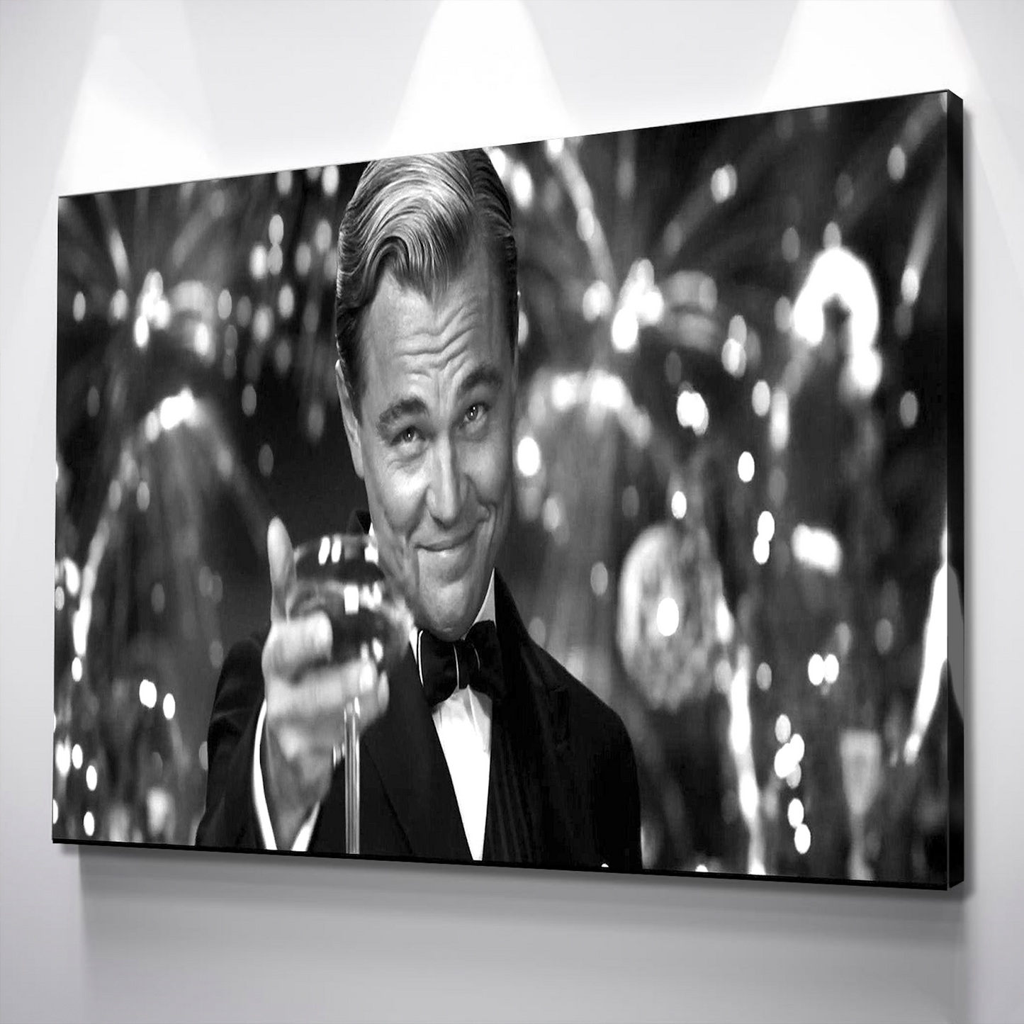 The Great Gatsby Leonardo DiCaprio - Canvas Wall Art Framed Print Various Sizes