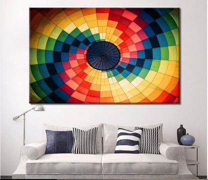 Abstract Hot Air Balloon Wall Art